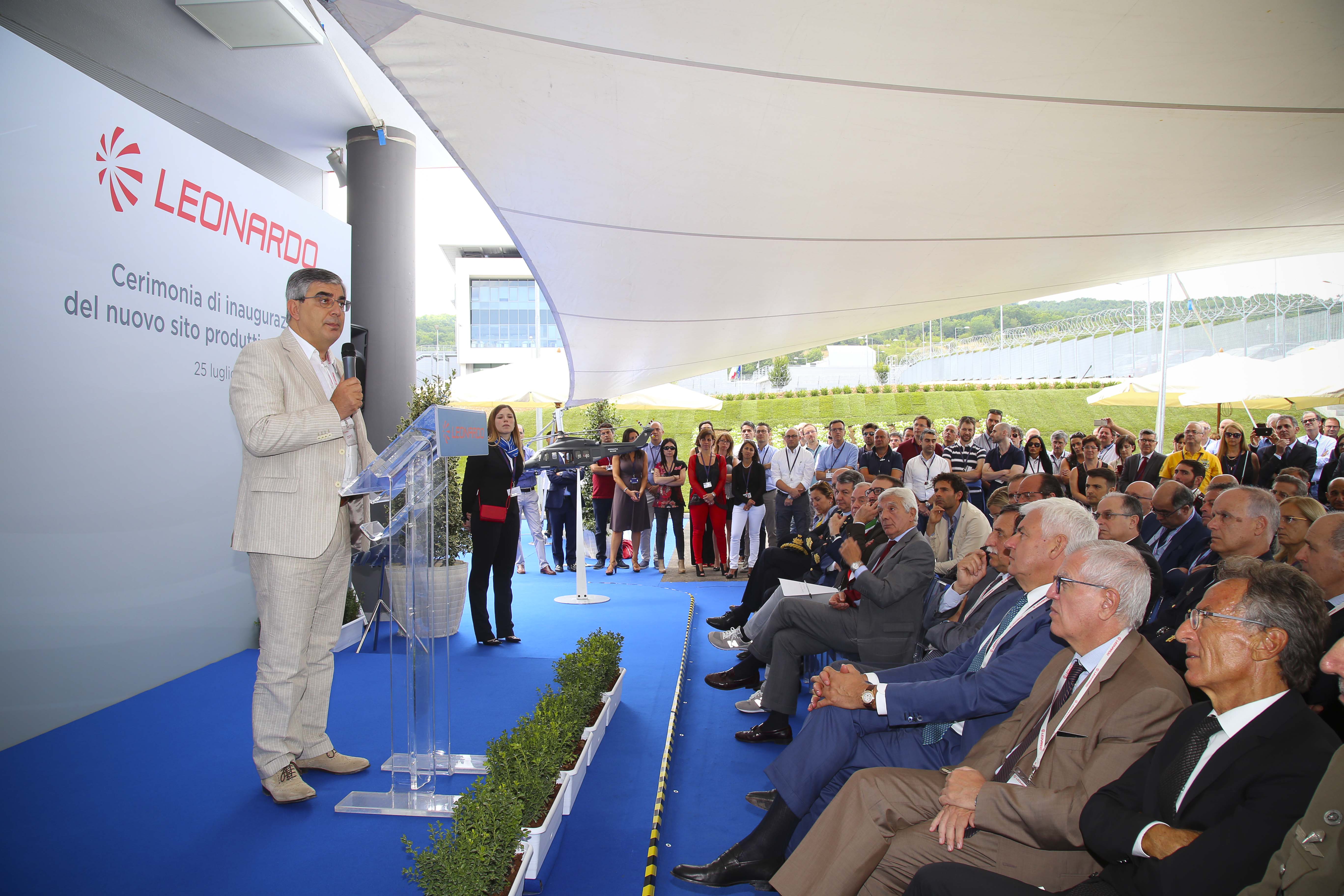 Leonardo D Alfonso alla inaugurazione nuovo stabilimento dell