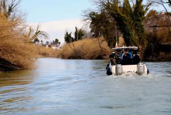 Fiume Pescara: verifica dei lavori di ripulitura del letto