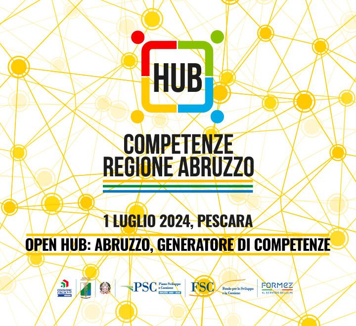 Convegno Open HUB: Abruzzo generatore di competenze  Pescara, 1 Luglio 2024 - ore 09:30