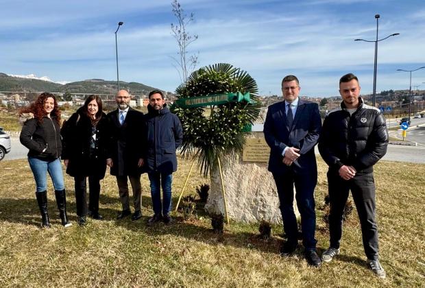 Giorno del ricordo: Santangelo, all'Aquila depone corona in memoria dei Martiri delle Foibe